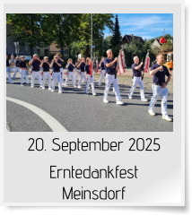 20. September 2025 Erntedankfest Meinsdorf